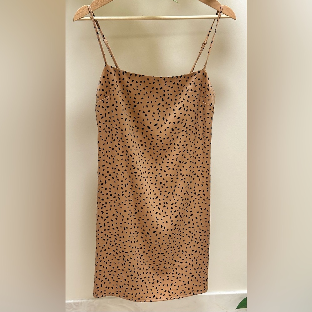 Garage | Patterned Satin Slip Dress